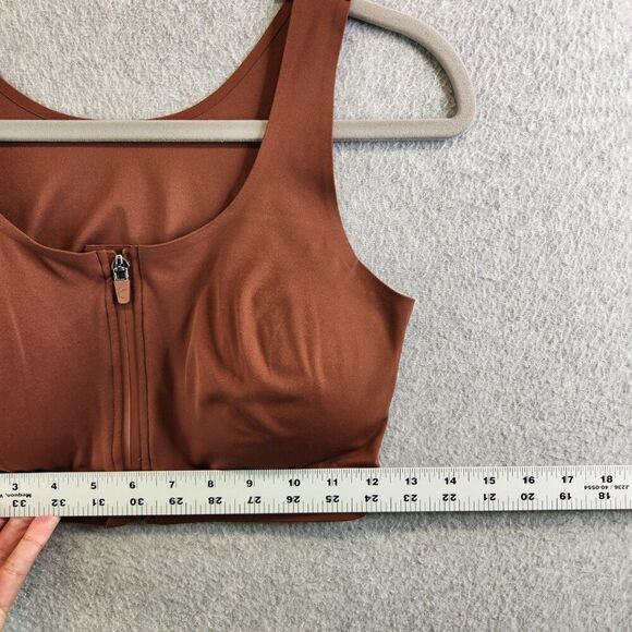 Zyia Active • Sports Bra Coffee Brown Front Zip - Picture 8 of 16